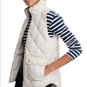 J crew quilted puffer vest.